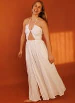 MAY WOMEN'S DRESS-OFFWHITE - Image 3