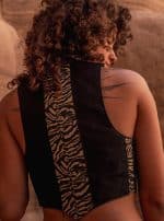WOMEN'S VEST-BLACK &ZEBRA - Image 2