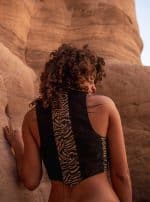 WOMEN'S VEST-BLACK &ZEBRA - Image 4
