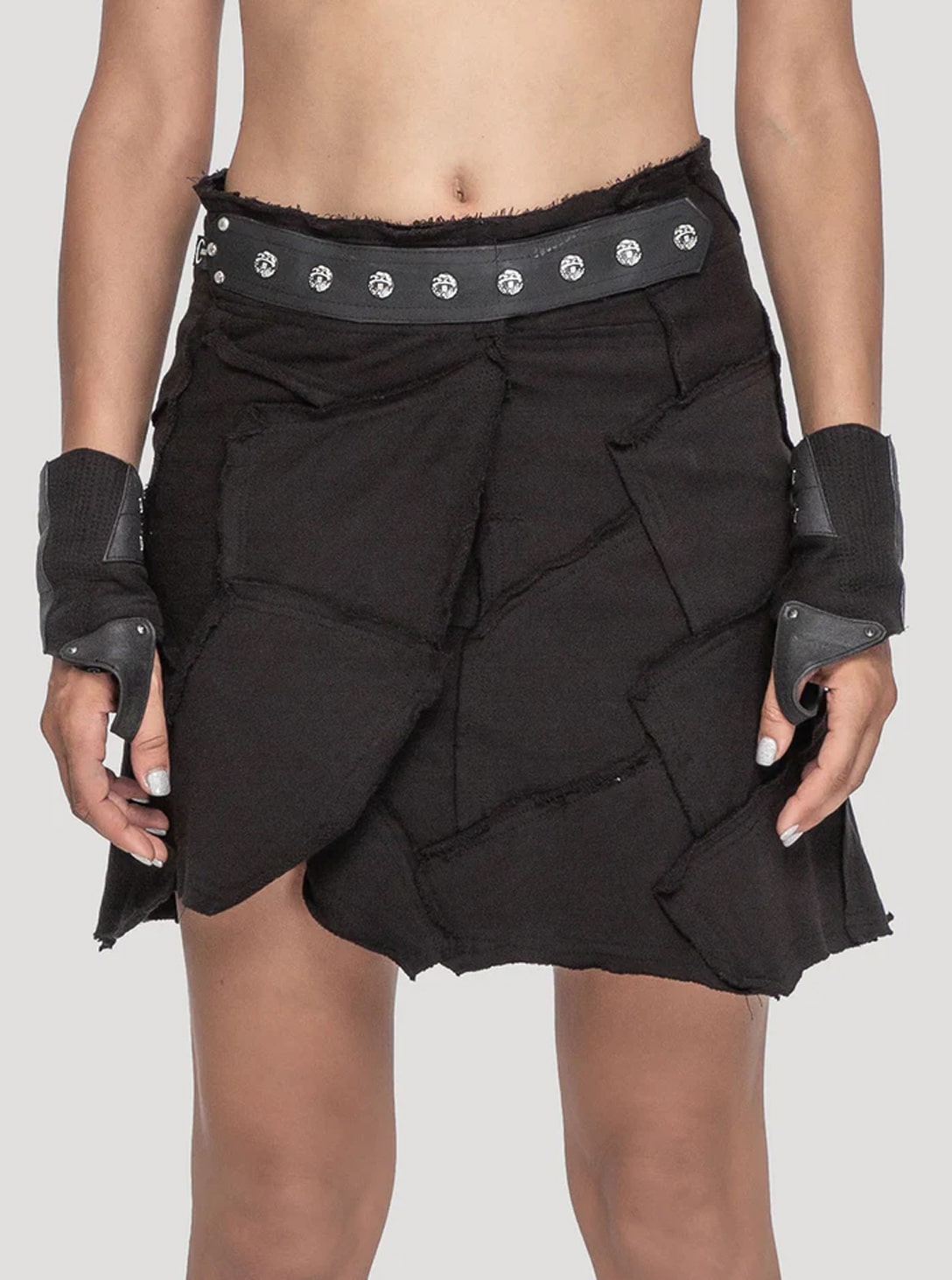 BLACK_0001_Layer 8 PECOA WOMEN'S VEG SKIRT BLACK - Image 1