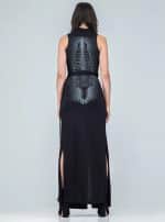 PHARAOH WOMEN'S MAXI DRESS BLACK - Image 5