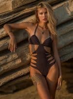 JASMIN EGGPLANT-WOMEN'S ONE PIECE SWIMSUIT