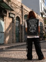 MIKO MEN'S DENIM BLACK VEST - Image 3