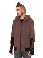 Saito MEN'S HOOD-BROWN TIE DYE - Image 3