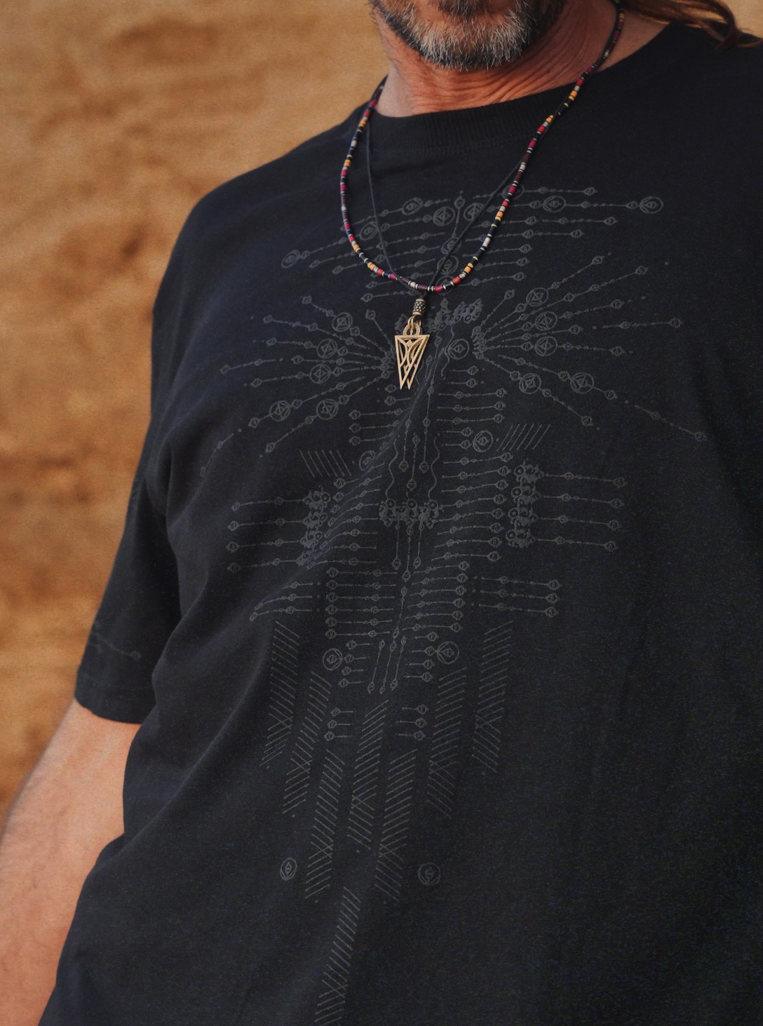 astarta-blk1 astarta MEN'S T-SHIRT BLACK - Image 1