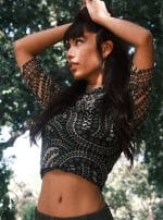 Keara Nude Women Mesh Top - Image 3