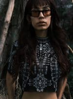 Maeve Black Mesh Top - Image 3