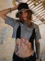 SONIC CROP TOP GREY TIE DYE - Image 2
