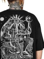 THE OBSERVER MEN'S OVERSIZE T BLACK - Image 3