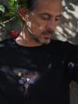 VASE FLOW BLACK OVERSIZE T-SHIRT