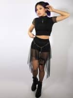 PIXIE WOMEN'S SKIRT BLACK - Image 4