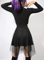 DARK PIXIE WOMEN'S SKIRT-BLACK - Image 2