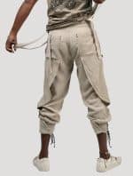 FREDDY MEN PANTS WITH STRAPS NATURAL - Image 3