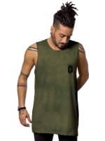 MIKO OLIVE TIE DYE- MEN'S TANK TOP - Image 3