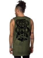 MIKO OLIVE TIE DYE- MEN'S TANK TOP