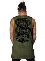 MIKO OLIVE TIE DYE- MEN'S TANK TOP - Image 5