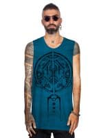 Nazu MEN'S TANK TOP BLUE GALAXY