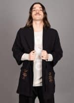 NUNU MIDI KIMONO BLACK - Image 6