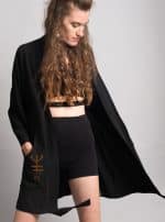 NUNU MIDI KIMONO BLACK (Women) - Image 2