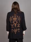 NUNU MIDI KIMONO BLACK