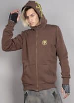 psychotoad MEN'S HOOD BROWN - Image 2