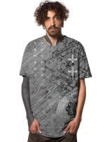 RYOMA MEN T-SHIRT GREY TEXTURE