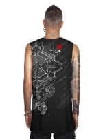 RYOMA MEN'S TANK TOP-BLACK - Image 2