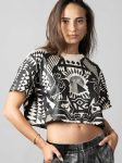 SOLOMANTRA CROP WHITE WASH