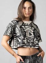 SOLOMANTRA CROP WHITE WASH