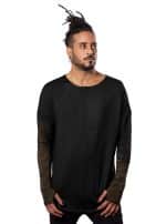 YOSHINORI MEN'S LONG SHIRT BLACK - Image 3