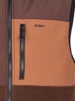 AUF DECK MEM FLEECE VEST DARK COFFEE - Image 3