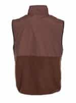 AUF DECK MEM FLEECE VEST DARK COFFEE - Image 2