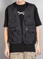 POCKET AGGRRESSION-MEN'S VEST BLACK - Image 6