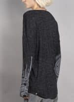 YOSHINORI MEN'S LONG SHIRT BLACK TEX - Image 5